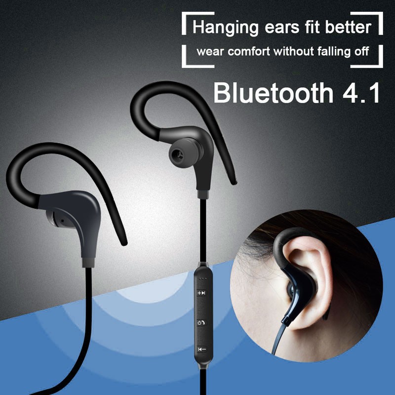 Comfort while not falling off due to ear hooks on these headphones